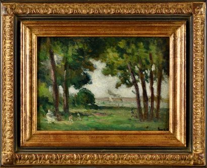 
MAXIMILIEN LUCE (1858-1941)

Repos en forêt

Huile...