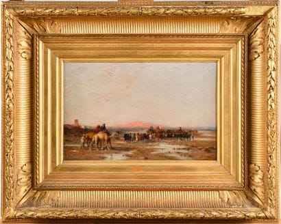 NARCISSE BERCHERE (1819-1891)

La Caravane

Huile...