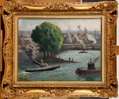 MAXIMILIEN LUCE (1858-1941)

Rouen le remorqueur...
