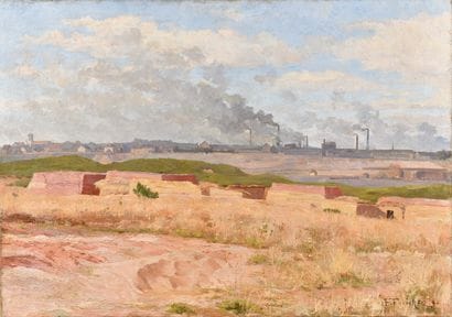 FRANÇOIS FORICHON (1865-1952)

Paysage industriel...