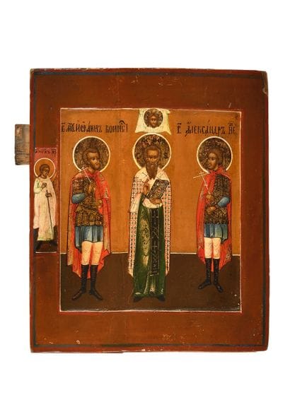 Icône « Saint Nicolas avec saint Jean le...