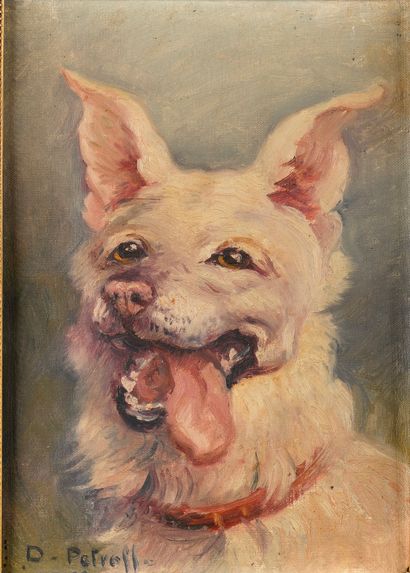 PETROFF D. (XXe)

Chien

Huile sur carton

Signé...