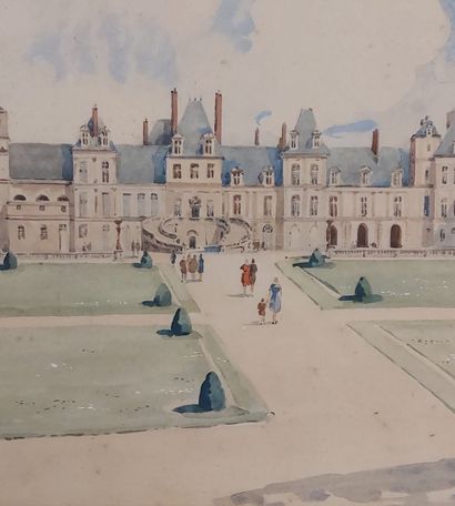 AQUARELLE

Château de Fontainebleau

Signée...