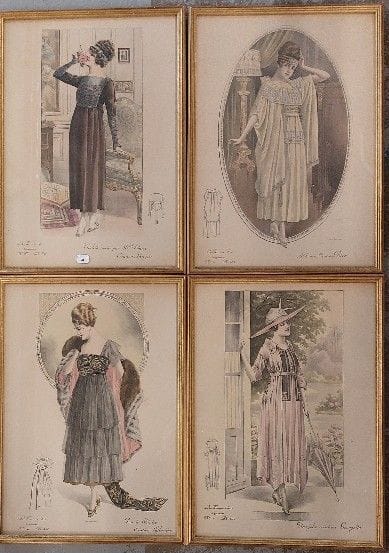 FOUR LITHOGRAPHS in colors from the magazine...