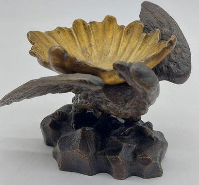 EAGLE BAGUIER in bronze with two patinas.

H...