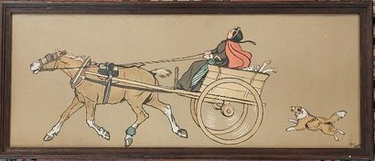 Cecil ALDIN (1870-1935)

La calèche 

lithographie

31...