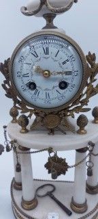 Gilded bronze and marble CHIMNEY ROD 

Louis...