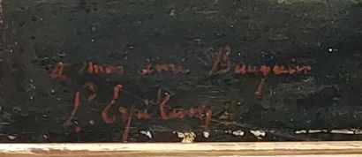 ECOLE DU XIXEME SIECLE 

La chaumière 

Huile...