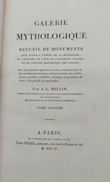 GALERIE MYTHOLOGIQUE

Recueil de monuments...