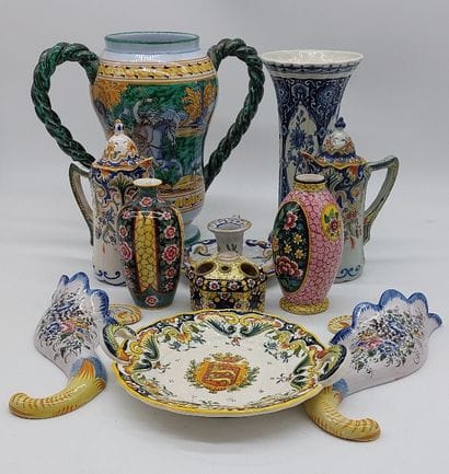 LOT OF FAIRWARE from Quimper, Delfts and...