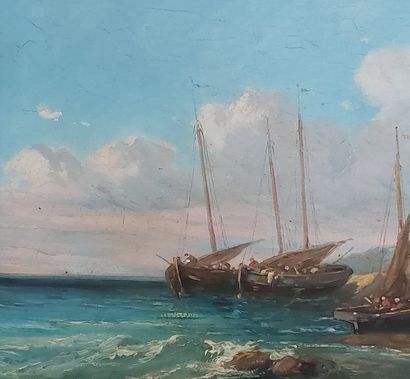 FRENCH SCHOOL OF THE XIXTH CENTURY

The fishermen's...