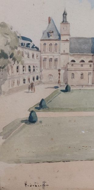 AQUARELLE

Château de Fontainebleau

Signée...