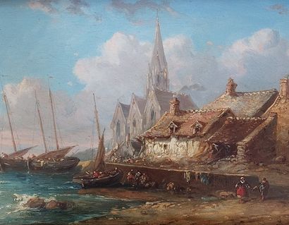 FRENCH SCHOOL OF THE XIXTH CENTURY

The fishermen's...