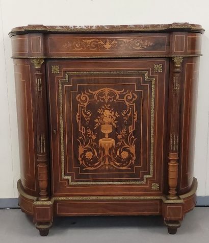 MEUBLE D'APPUI en placage de palissandre...