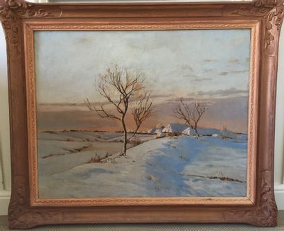 ECOLE FRANCAISE début XXe siècle. 

Paysage...