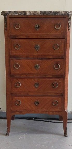 MEUBLE en bois de placage ouvrant par cinq...