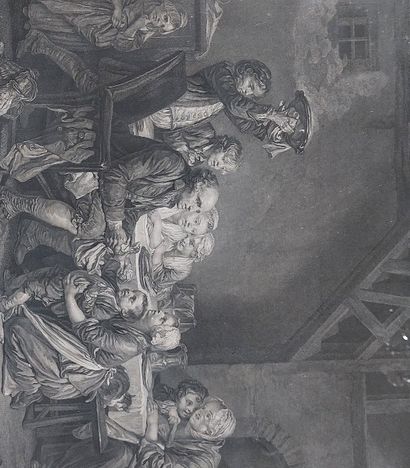 Paire de GRAVURES encadrées : 