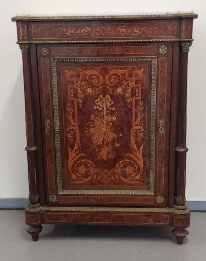 MEUBLE D'APPUI en placage de palissandre...