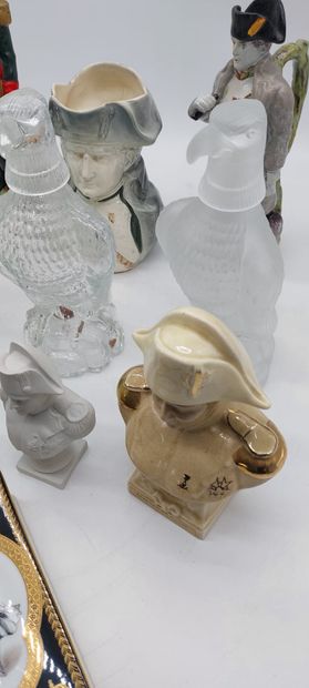 SET OF NAPOLEONIAN OBJECTS including: statuettes...