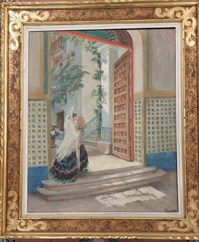 ECOLE ORIENTALISTE

Femme à l'éventail

Huile...