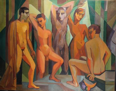 20th century FRENCH SCHOOL
Study of male...