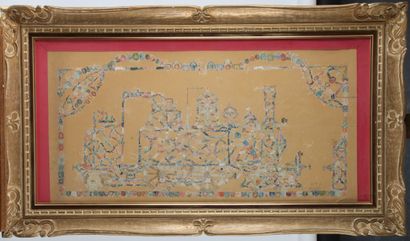 PHILATELIC PAINTING, 
Composition of stamp...