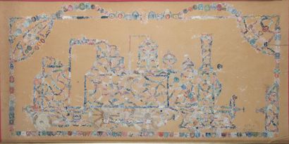 PHILATELIC PAINTING, 
Composition of stamp...