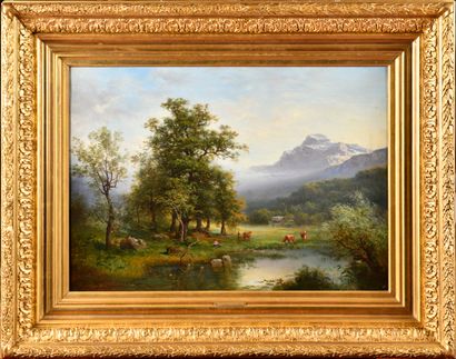 Claude Sébastien HUGARD DE LA TOUR (1816-1885)
Mountainous...