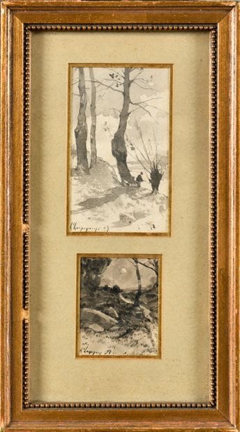 Henri Joseph HARPIGNIES (1819-1916)
Landscapes...