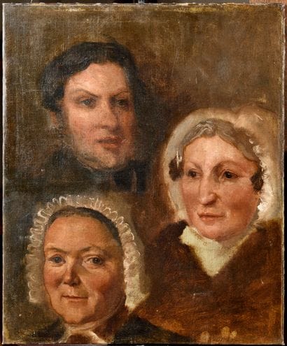 ATTRIBUTED TO THOMAS COUTURE (FRA/ 1815-1879)
Triple...
