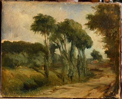 19th CENTURY SCHOOL
Path on the edge of an...