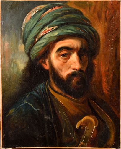 mid 19th century orientalist school
Man with...