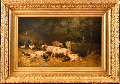 Alexandre DEFAUX (1826-1900)
Chickens and...