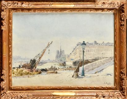 François NARDI (1861-1936)
Paris, the quays...