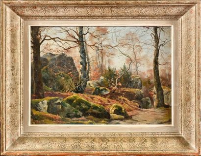 Paul LOUCHET (1854-1936)
Rocks in the forest...