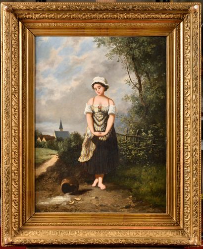 FRENCH SCHOOL OF THE 19TH CENTURY
Young girl...
