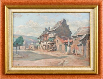 Henri PAILLER (1876 - 1954)
The village square
Oil...