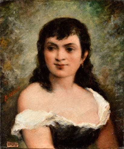 late 19th century school
Bust of a woman...