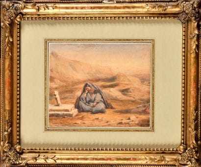 ANTOINE-ALPHONSE MONTFORT (FRA/ 1802-1884)
Solitude
Watercolor...