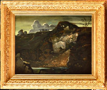 Auguste Charles DE LA BERGE (1807-1842) Attributed...