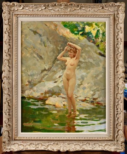 Lucien Henri GRANDGÉRARD (1880-1970)
Bather
Oil...