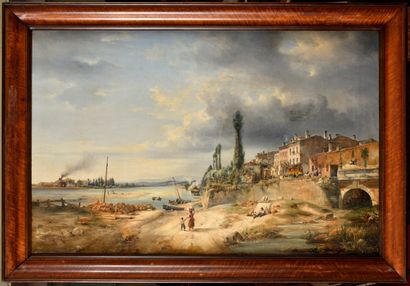 Antoine GUINDRAND (1801-1843)
Banks of the...