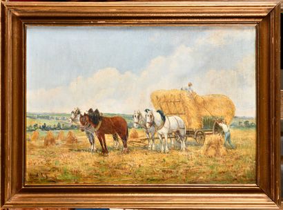 Philippe Albin DE BUNCEY (1905-1978)
Haymaking...