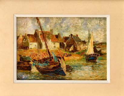 André WILDER (1871-1965) 
Fishing Port 
Oil...