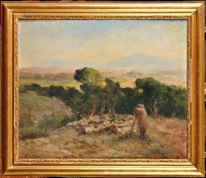 Fernand MAILLAUD (1862-1948)
Shepherd and...