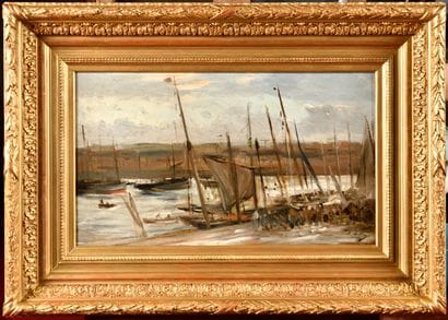 Emile Louis MATHON (c.1855-?)
On the Quay...