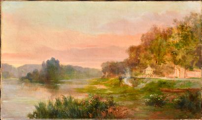 Auguste ALLONGÉ (1833-1898)
Landscape at...