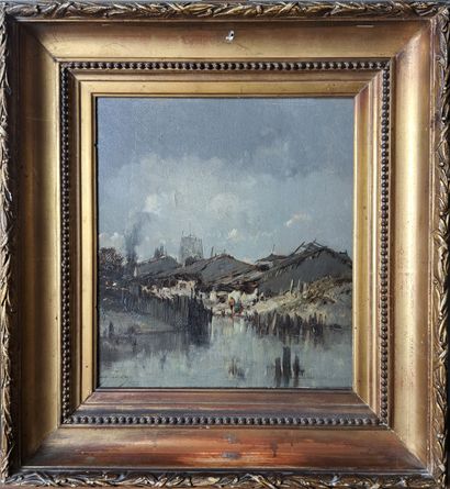 Eugène CICÉRI (1813-1890)
Edge of a pond
Oil...