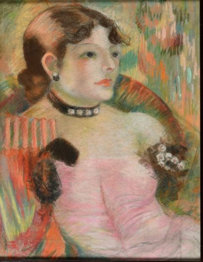 FRENCH SCHOOL AROUND 1900
Half-mondaine in...