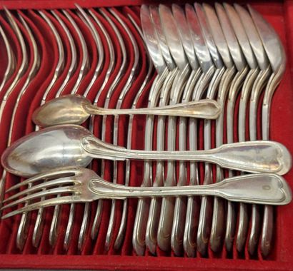 silver-plated MENAGERE, some Christofle parts
In...